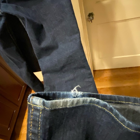 Bebe Kayla Dark Wash Chain Link Jeans. - Picture 7 of 14